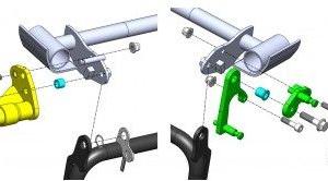 K01 Push&Block antifurto cavalletto Kymco Agility 
