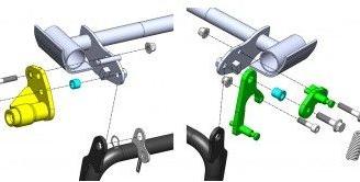 K01 Push&Block antifurto cavalletto Kymco Agility 