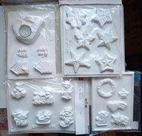 Set 5 Stampi plastica per creazioni artistiche 
