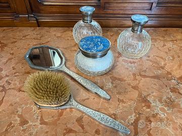Set spazzole antiche in lapislazzuli