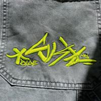 Pantaloni Blue Skin 48 – modello skate ricamato