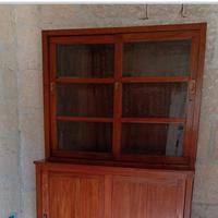 antica  libreria credenza 