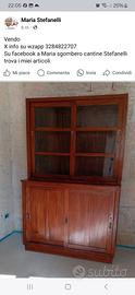 antica  libreria credenza 