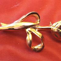 Spilla vermeil fiori anni '50