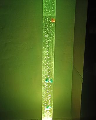 Lampada con led e bolle