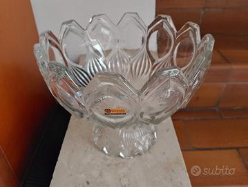 centrotavola in cristallo di Boemia 