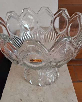 centrotavola in cristallo di Boemia 