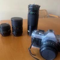 Canon AE-1 fotocamera analogica vintage con obiett