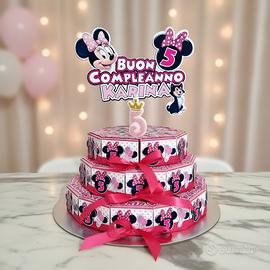 Scatolina Minnie Fetta di Torta con Dolci Inclusi 