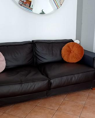 Divano morbidone in vera pelle dollaro