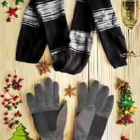 Guanti Uomo Thinsulate +Sciarpa *NUOVI idea NATALE