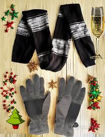 Guanti Uomo Thinsulate +Sciarpa *NUOVI idea NATALE