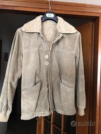 Giubbotto in Pelle Scamosciata Uomo