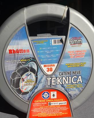 catene neve auto nuove, Teknica. Misura 30