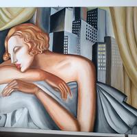 La dormiente di Tamara de Lempicka(falso d'autore)