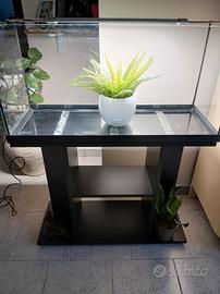 acquario+mobile più lampada JBL led solar natur