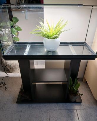 acquario+mobile più lampada JBL led solar natur