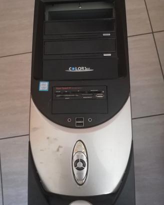 Case PC desktop ColorSit ATX – nero/argento
