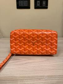 Pochette Goyard arancione nuova mai usata.
