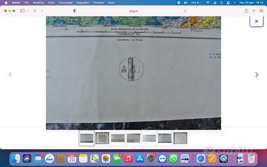 1941 Carta Geo. TRE VENEZIE Magistrato Acque