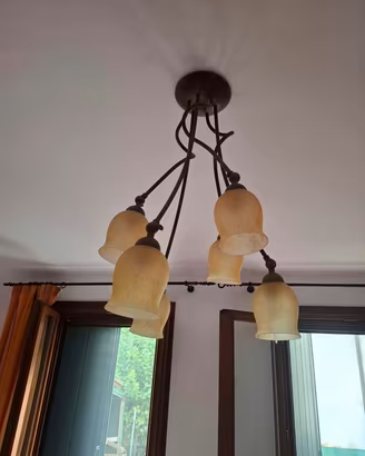 lampadario camera  + 2 abat jour
