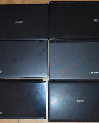 Lotto 6 laptop usati  funzionanti