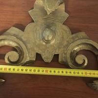 Coppia di sopraporta '800 noce intagliato e dorato