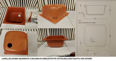 Cottoveneto,lavabi quadri-tondi a incasso/appoggio