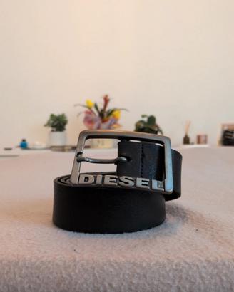 Cintura DIESEL vintage Anni 2000 - 100% pelle, ner