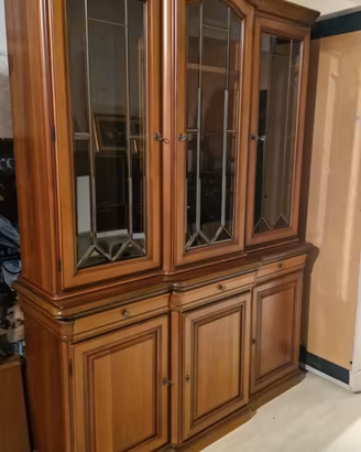 credenza classica in noce piu madia 