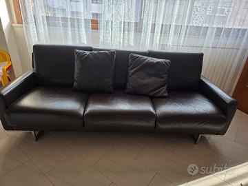 divano 3 posti in vera pelle