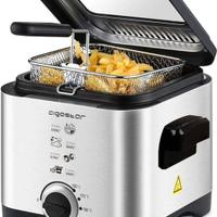✅ Friggitrice con Termometro  Acciaio AIGOSTAR