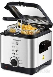 ✅ Friggitrice con Termometro  Acciaio AIGOSTAR