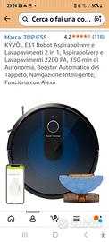 Robot Aspirapolvere e
Lavapavimenti 