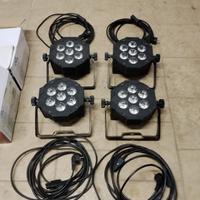 Luci Sagitter Slimpar 7DL + Cavi Link collegamento