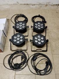 Luci Sagitter Slimpar 7DL + Cavi Link collegamento