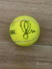 Pallina da tennis autografata da Sinner