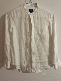 Camicia bianca Fay 100% lino 8 anni collo coreana