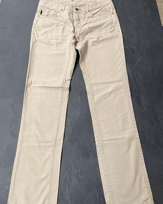 Jeans da uomo color beige - sabbia regular fit