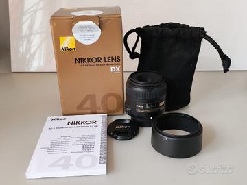 obiettivo NIKKOR 40mm nuovo mai usato