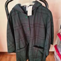 Mantella Poncho in pile con cappuccio