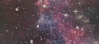 2 quadri su tela luna e stelle