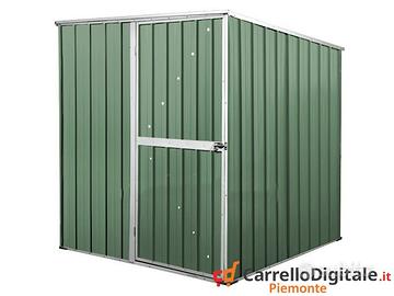 Box da giardino lamiera 175x185cm 2,92mq verde