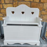 Panca contenitore shabby chic 