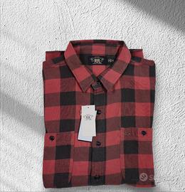 Camicia RRL Ralph Lauren Flannel Check Red/Black 