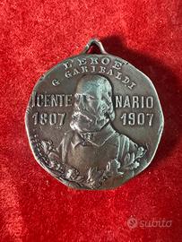 Medaglia in bronzo per il centenario Garibaldi 190