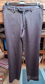 Pantaloni Marron Lana