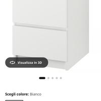 comodino con cassettiera ikea
