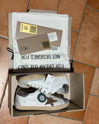 Golden Goose Superstar Stella Oro glitter