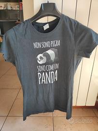 Maglietta t-shirt divertente Panda unisex.
